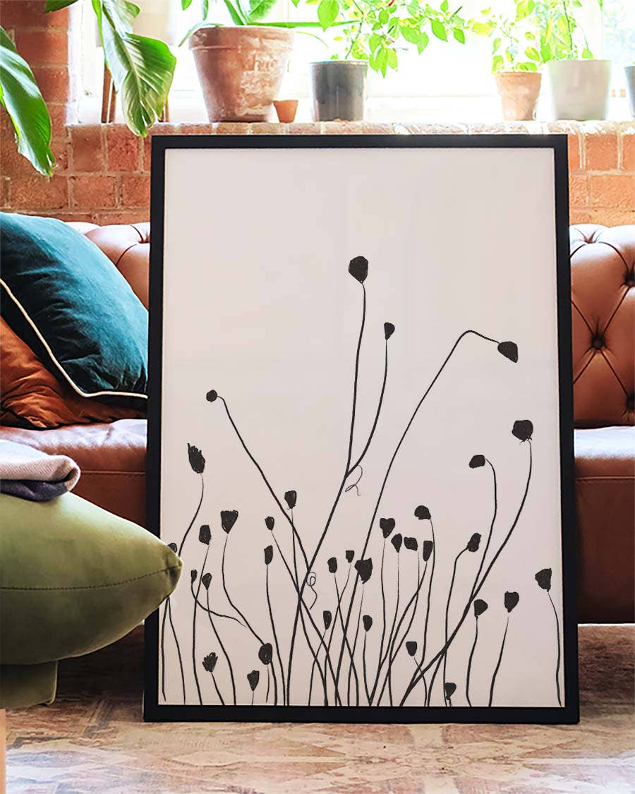 Minimal Feldgras Poster – Minimal Field Grass