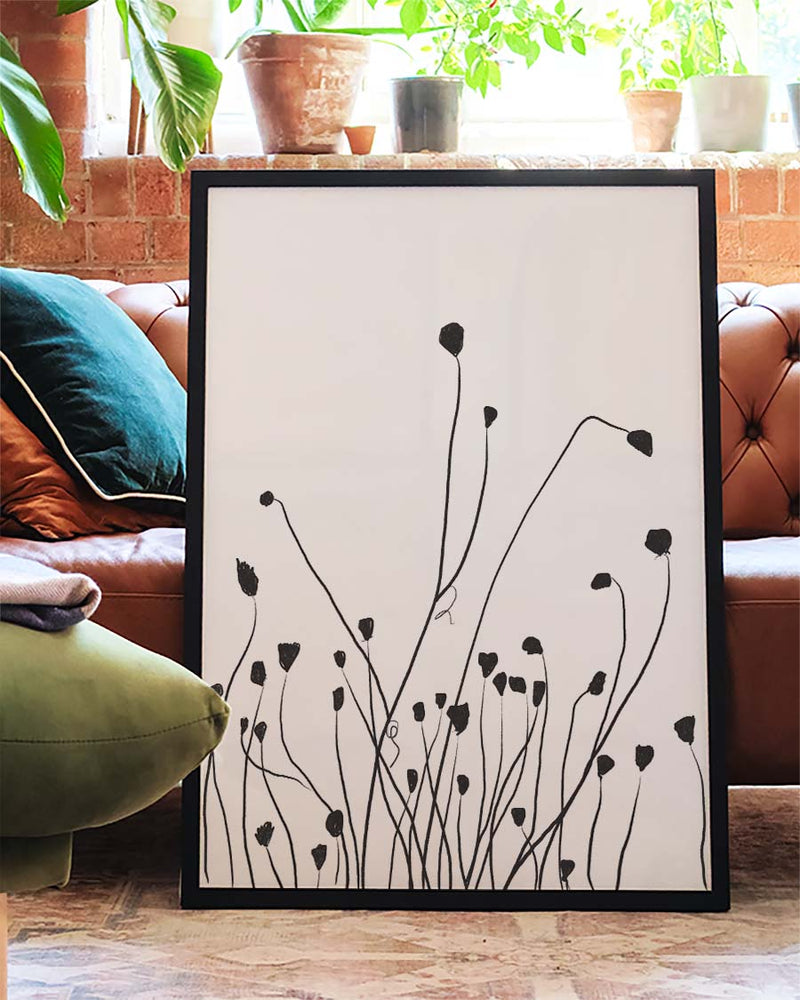 Minimal Feldgras Poster – Minimal Field Grass