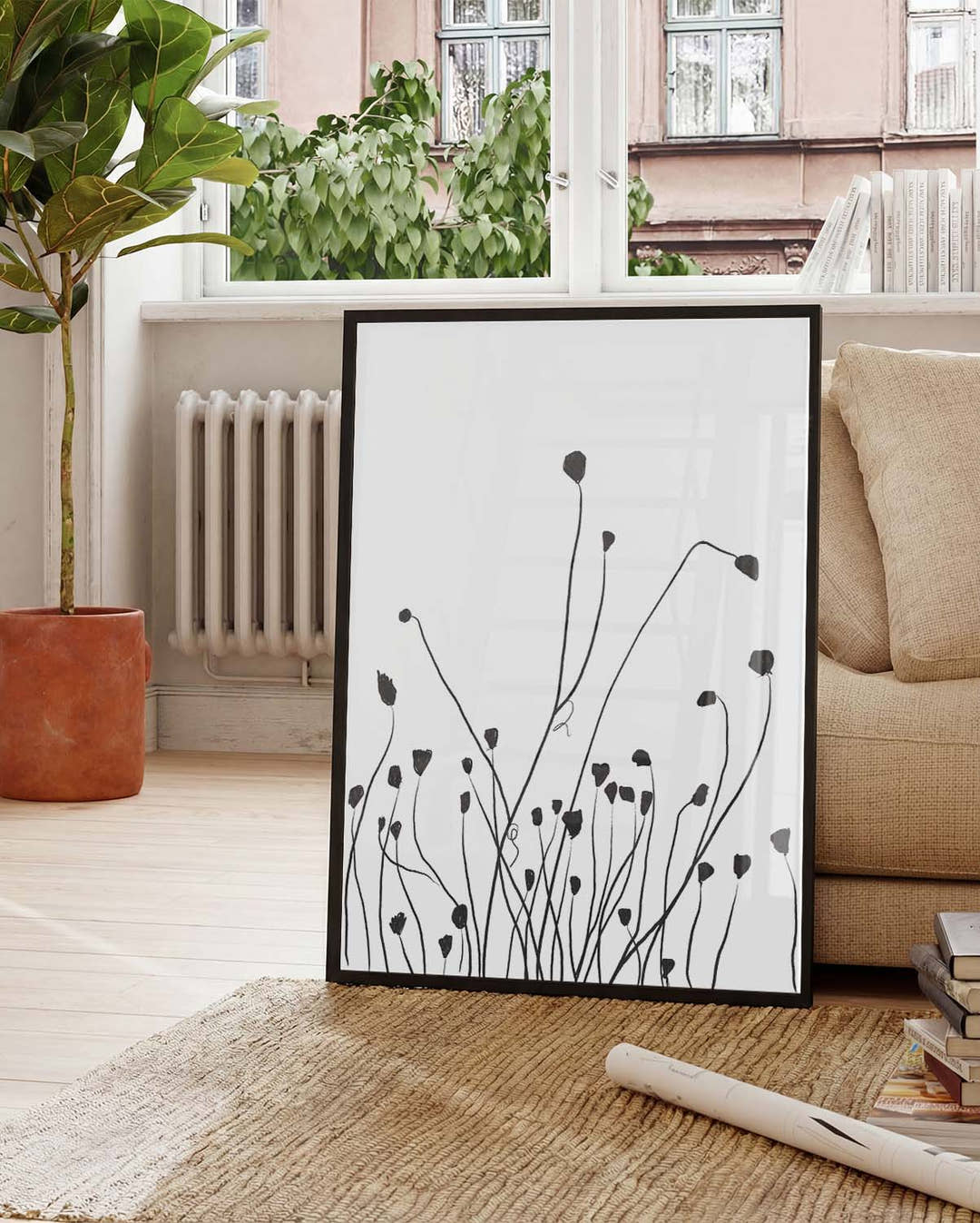 Minimal Feldgras Poster – Minimal Field Grass