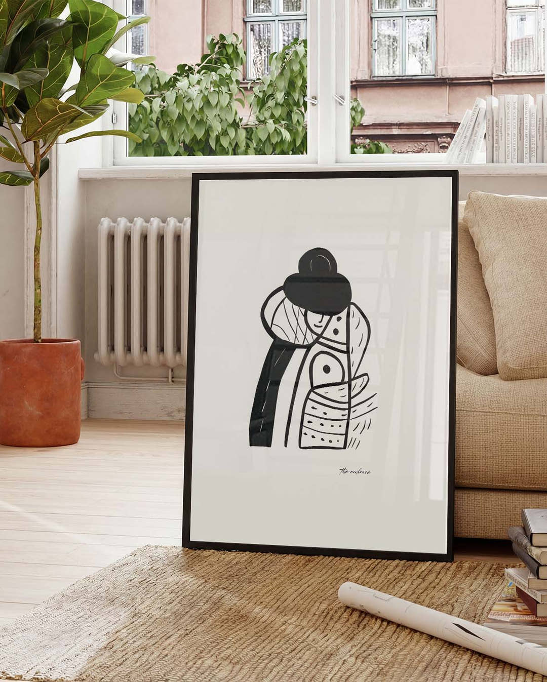 Minimalistisches Figuren Poster – Minimal Figur Linie