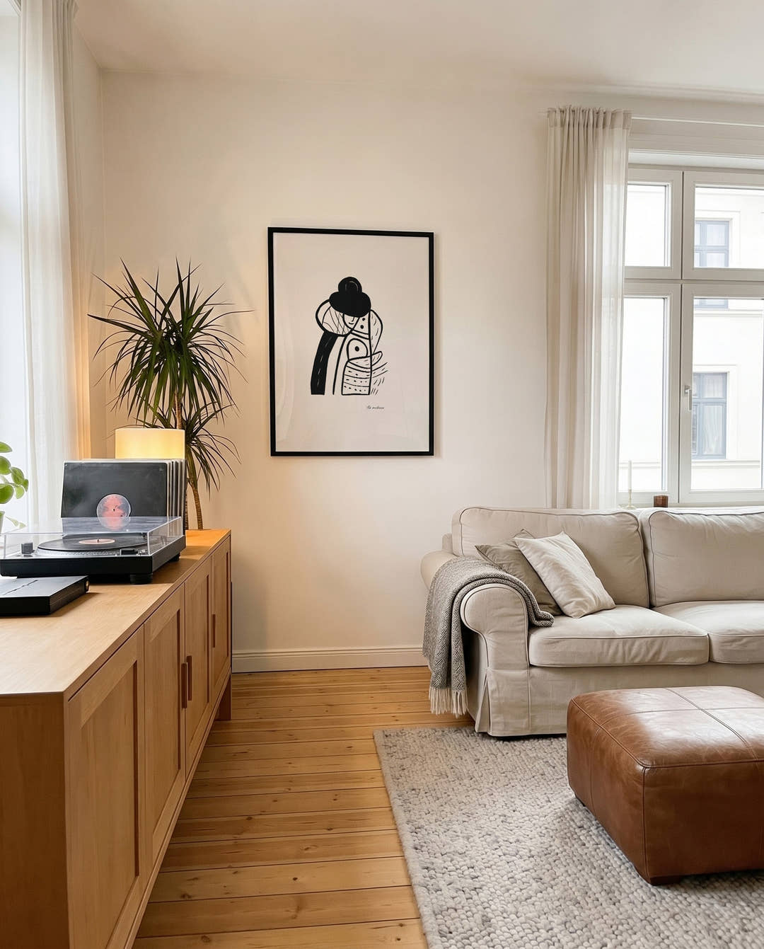 Minimalistisches Figuren Poster – Minimal Figur Linie