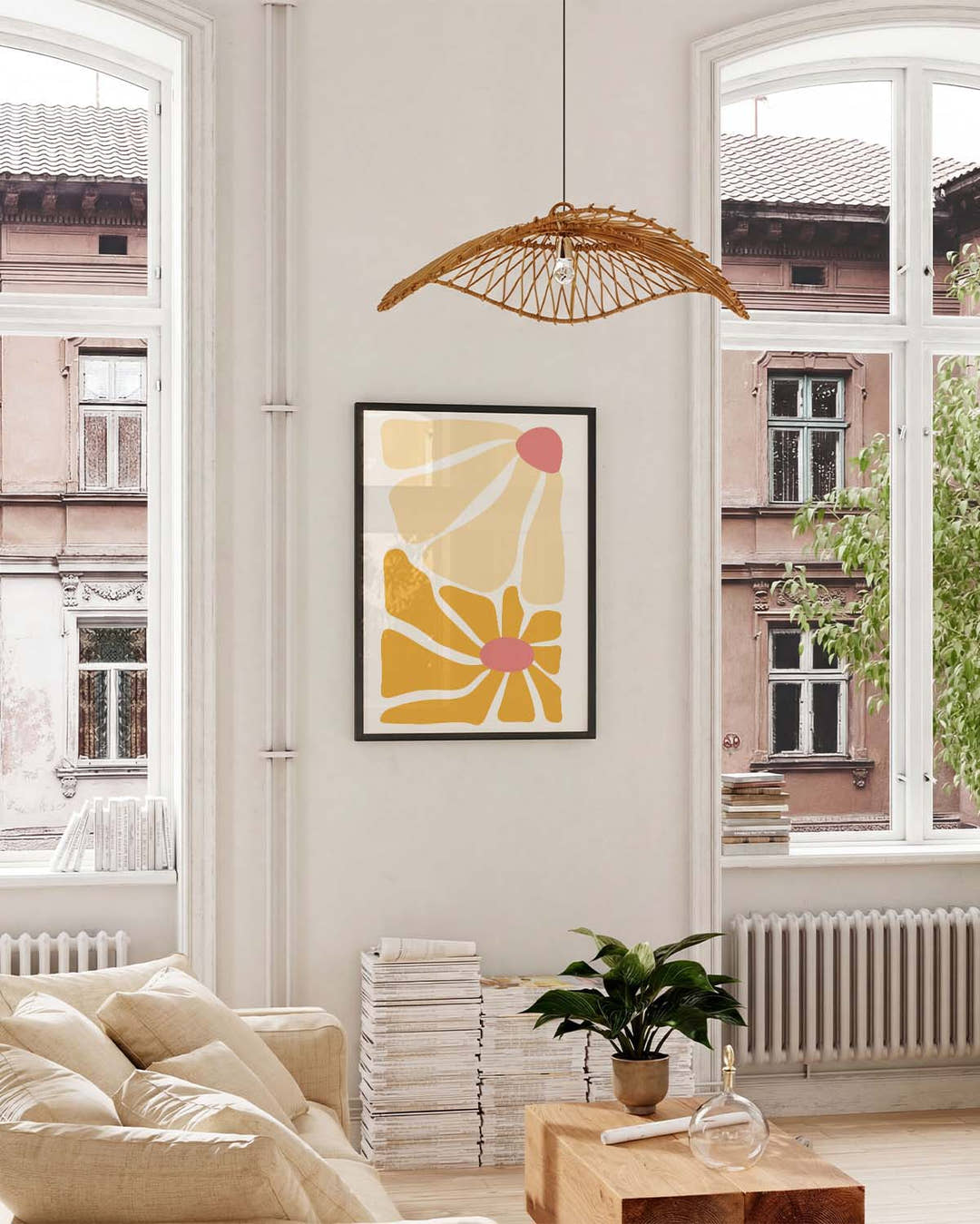 Minimal Flower Composition Poster – Minimal Flower Composition