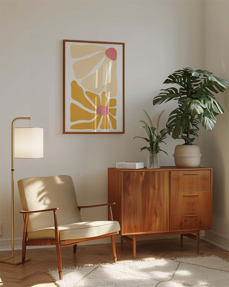 Minimal Flower Composition Poster – Minimal Flower Composition