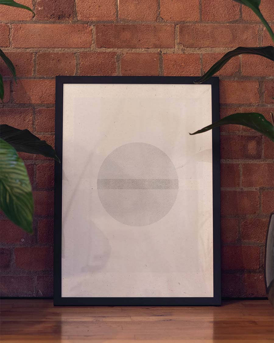 Minimal Foggy Sun Poster – Minimal Foggy Sun