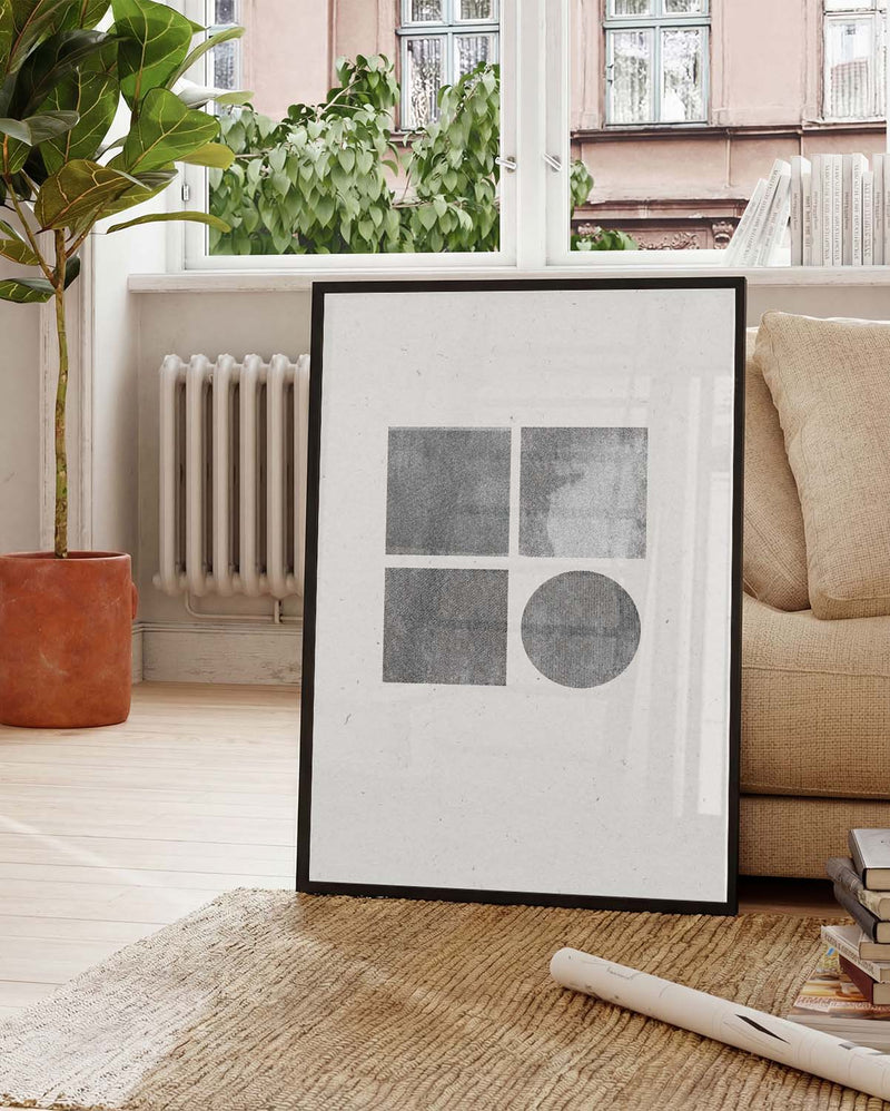 Minimal Geometrisches Raster Poster – Minimal Geometric Grid
