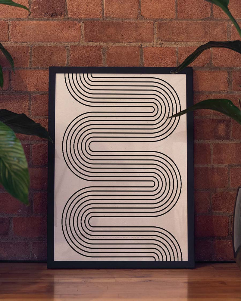 Minimal Line Wave Poster – Minimal Line Wave