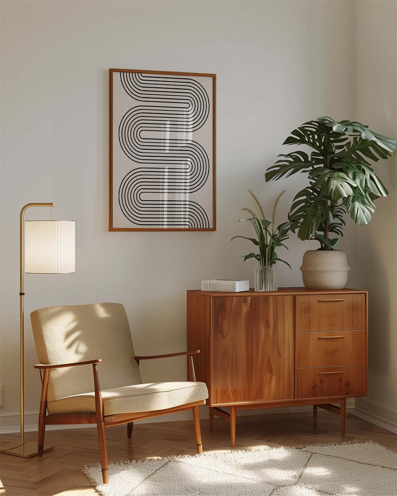 Minimal Line Wave Poster – Minimal Line Wave