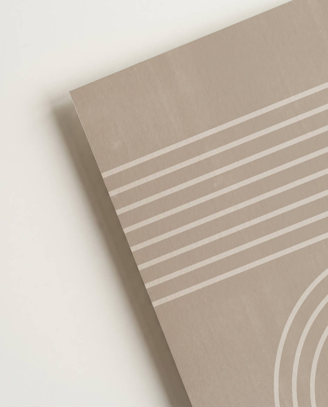Minimalistisches Wellen Poster – Minimal Line Wave Path
