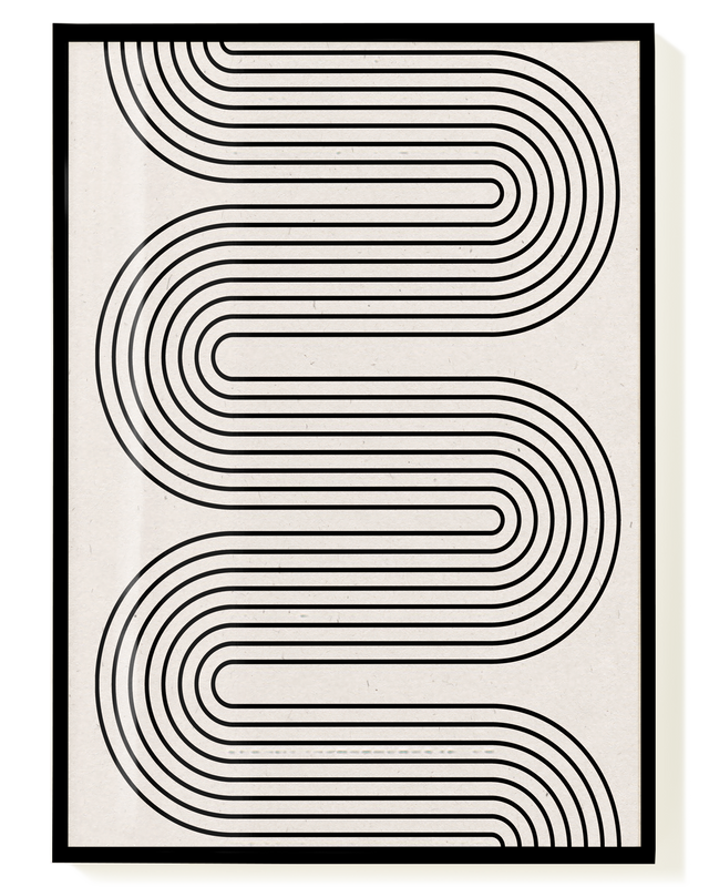 Minimal Line Wave Poster – Minimal Line Wave