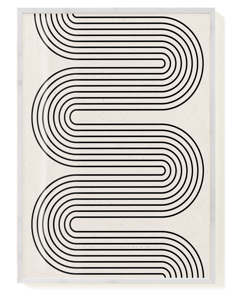 Minimal Line Wave Poster – Minimal Line Wave