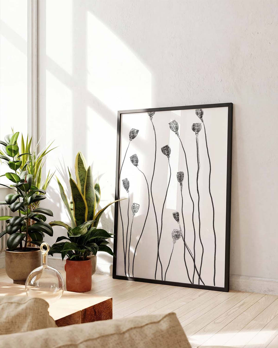 Minimal Samen Stängel Poster – Minimal Seed Stems
