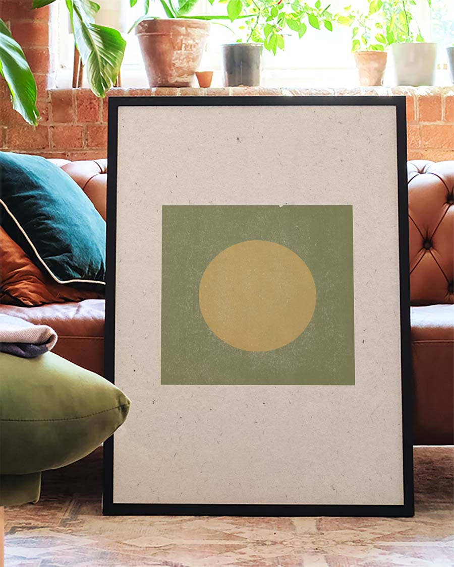 Minimalistisches Sonnen Poster – Minimal Sun Block