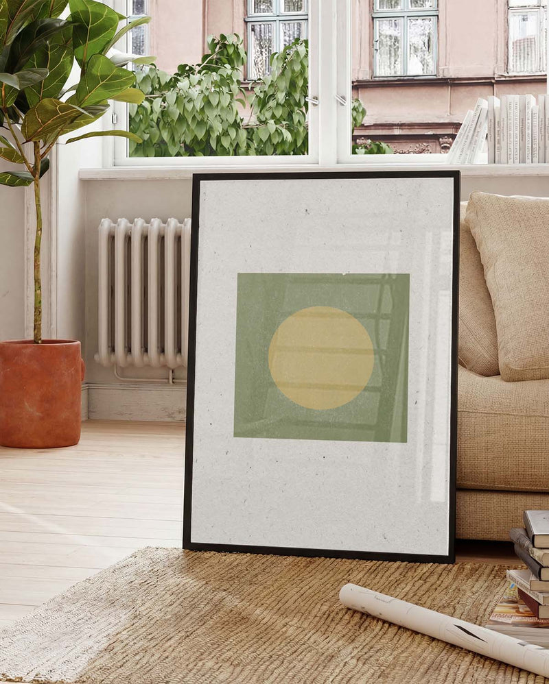 Minimalistisches Sonnen Poster – Minimal Sun Block