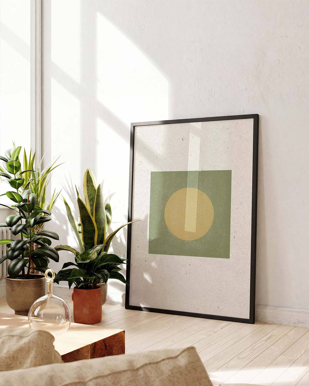 Minimalistisches Sonnen Poster – Minimal Sun Block