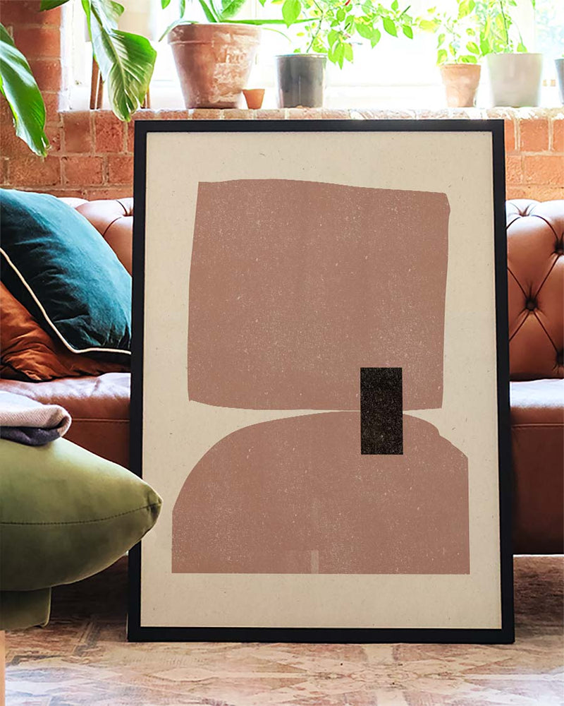 Minimal Terracotta Form Poster – Minimal Terracotta Form