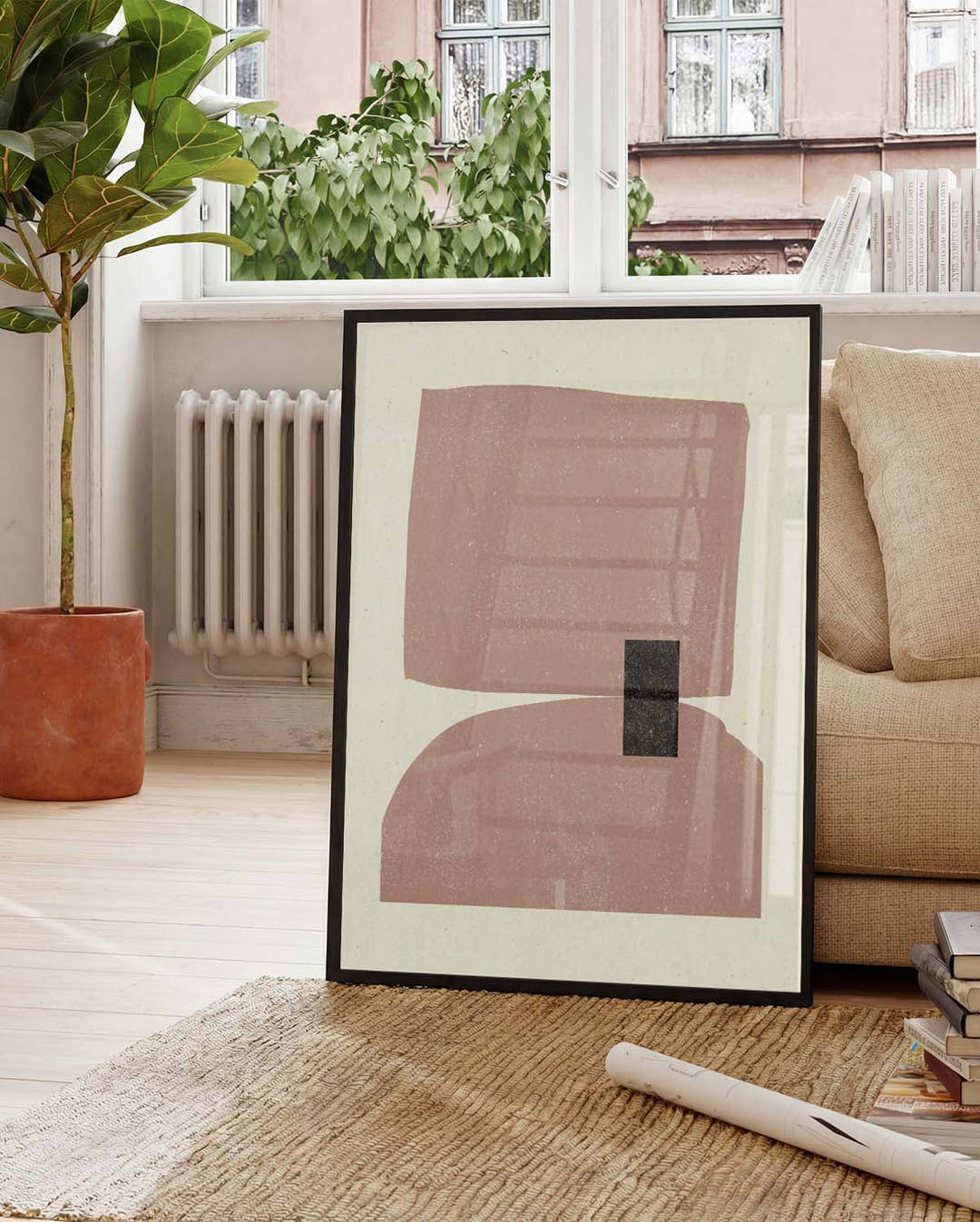 Minimal Terracotta Form Poster – Minimal Terracotta Form