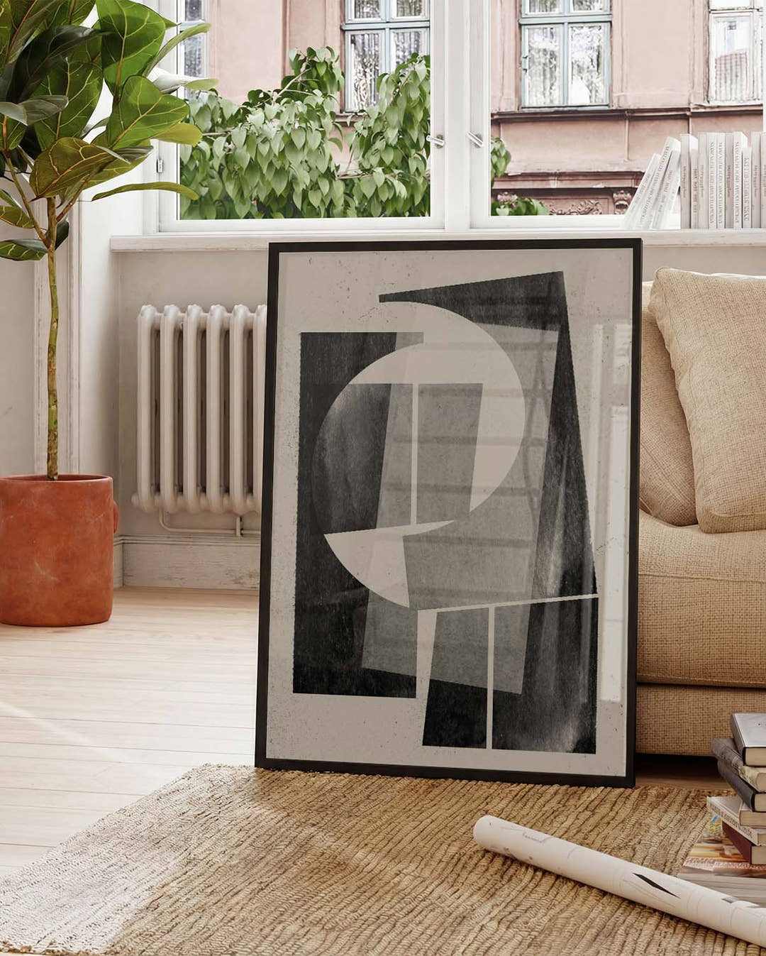 Modernes Abstraktes Collage Poster – Modern Abstract Collage