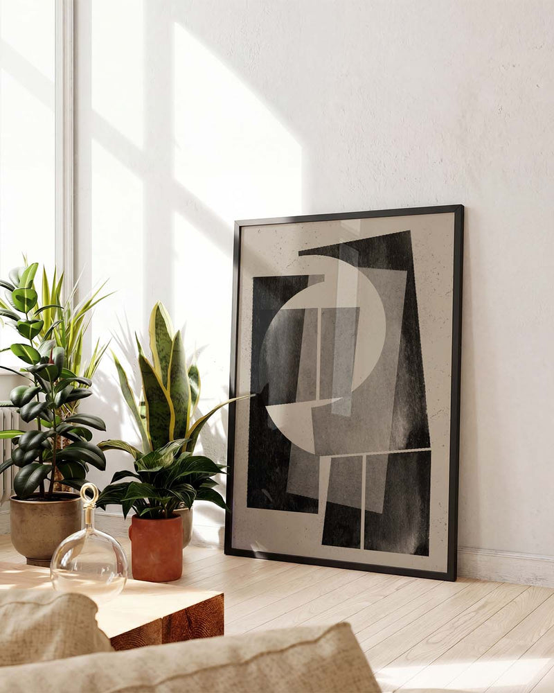 Modernes Abstraktes Collage Poster – Modern Abstract Collage