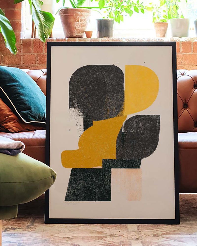 Moderne Abstrakte Figur Poster – Modern Abstract Figure