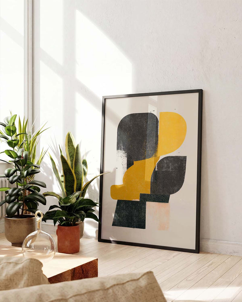 Moderne Abstrakte Figur Poster – Modern Abstract Figure