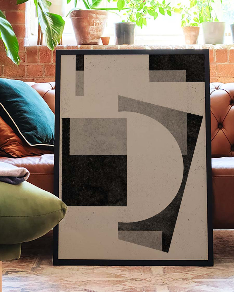 Moderne Abstrakte Figur Poster – Modern Abstract Figure