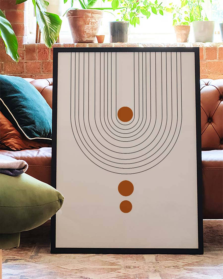 Modernes Punkte Bogen Poster – Modern Arch Dots
