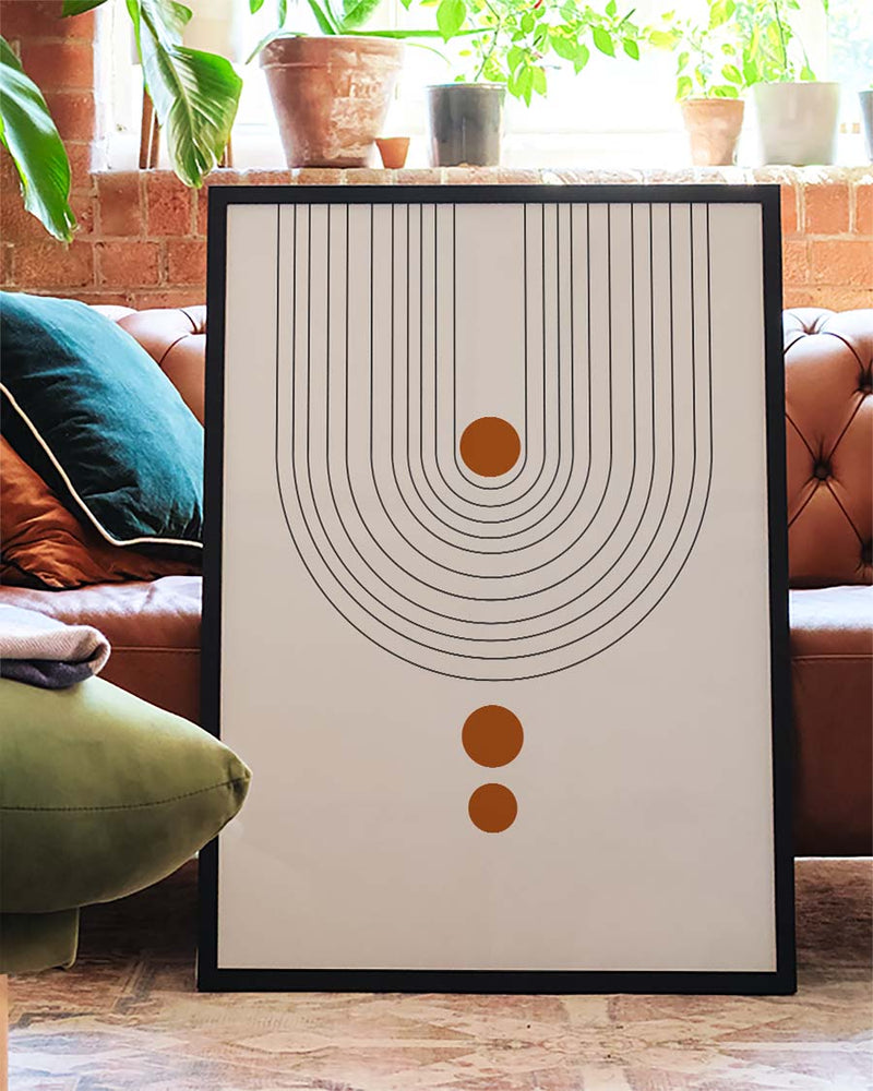 Modernes Punkte Bogen Poster – Modern Arch Dots