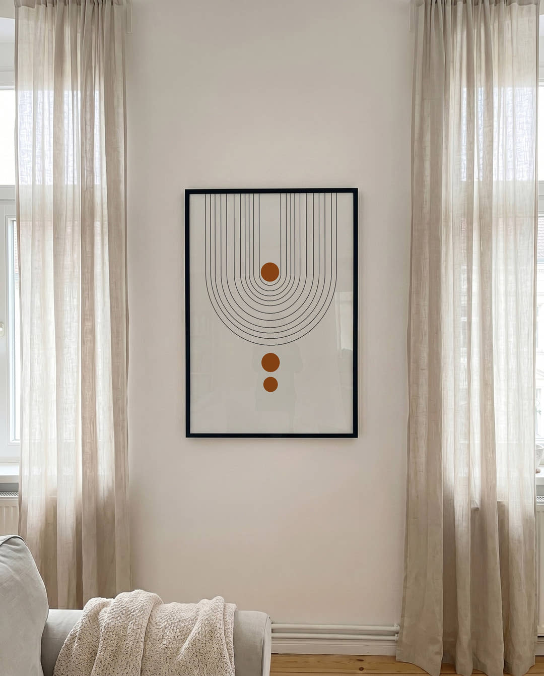 Modernes Punkte Bogen Poster – Modern Arch Dots