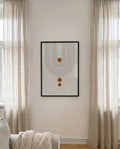 Modernes Punkte Bogen Poster – Modern Arch Dots