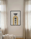 Geometrisches Bogen Poster – Modern Arch Stone