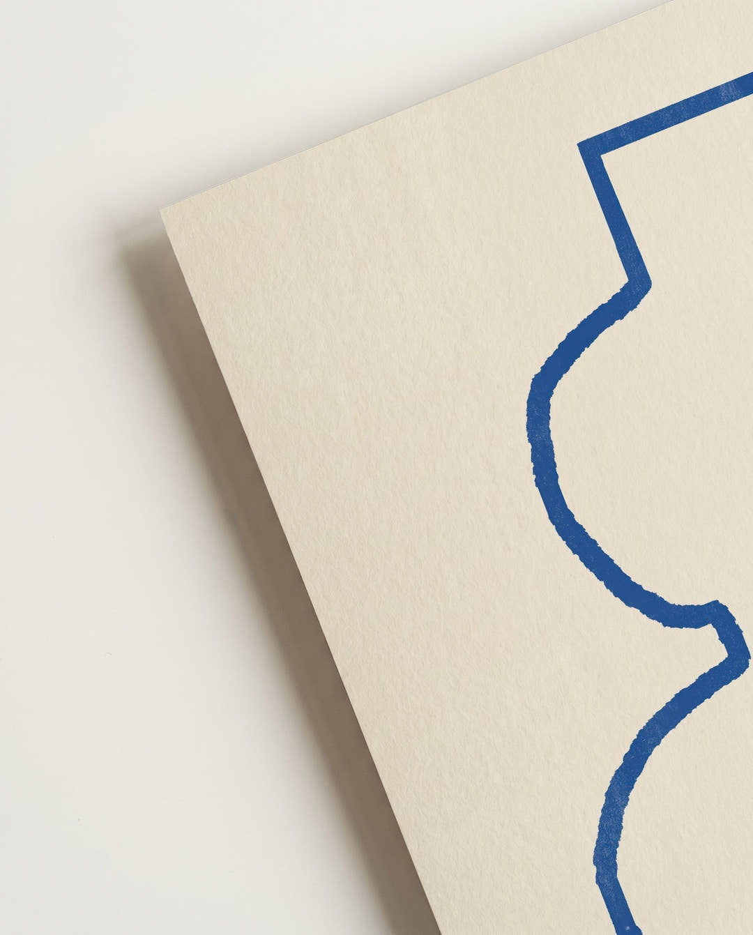 Modernes Blau Outline Poster – Modern Blue Outline Form