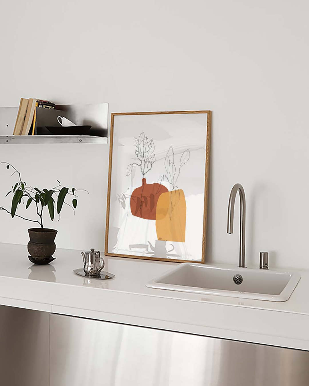 Moderne Abstrakte Formen Poster – Modern Abstract Shapes