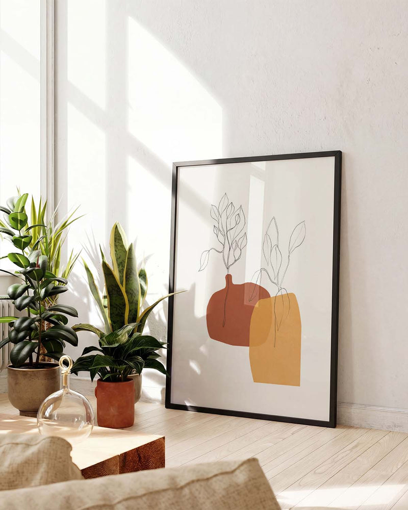 Moderne Abstrakte Formen Poster – Modern Abstract Shapes