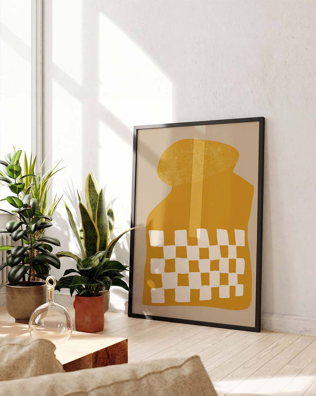 Moderne Checkered Vase Poster – Modern Checkered Vase