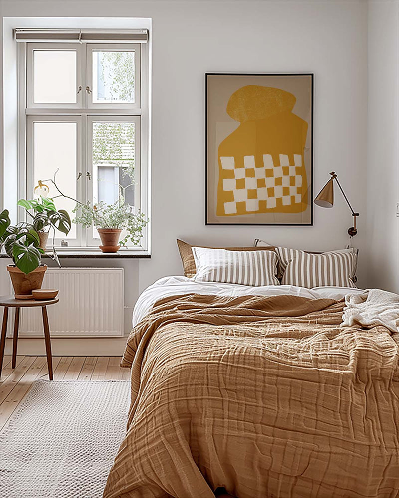 Moderne Checkered Vase Poster – Modern Checkered Vase