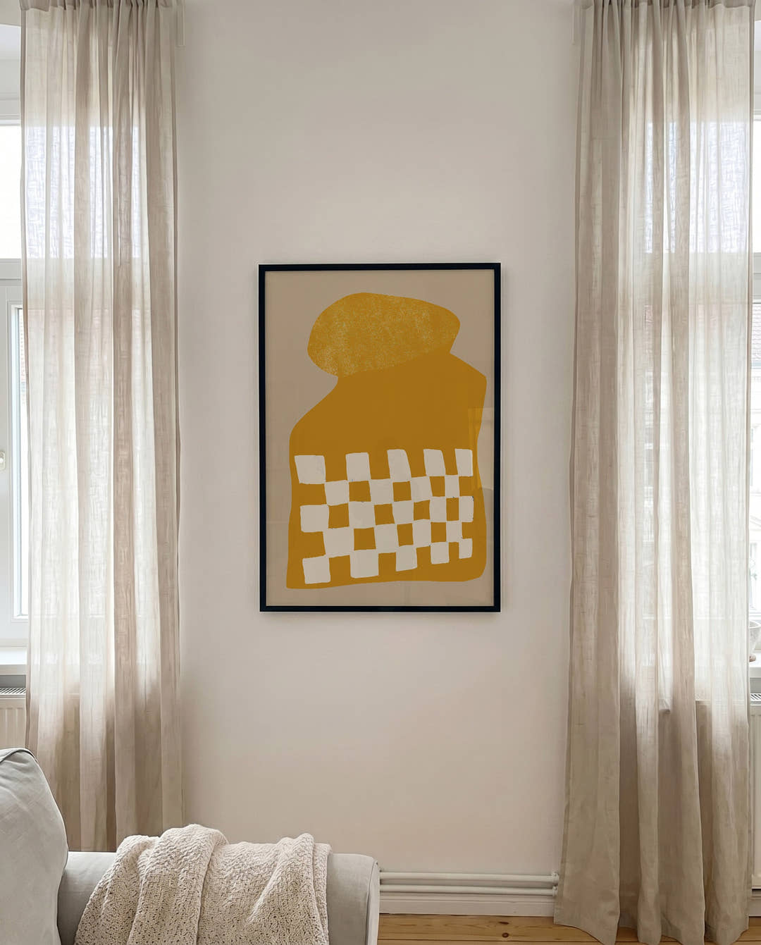Moderne Checkered Vase Poster – Modern Checkered Vase