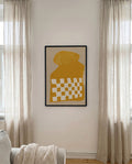 Moderne Checkered Vase Poster – Modern Checkered Vase