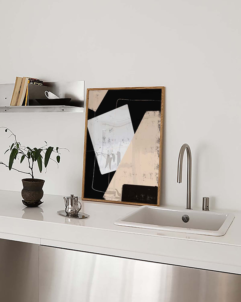 Moderne Collage Komposition Poster – Modern Collage Composition
