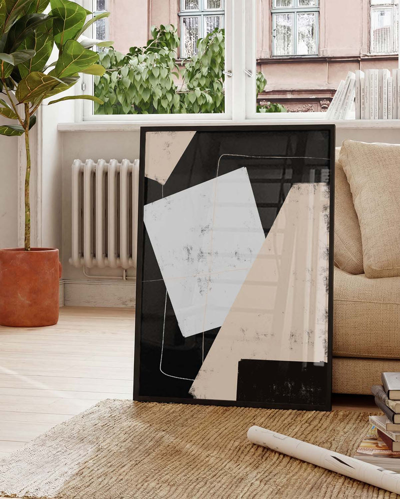 Moderne Collage Komposition Poster – Modern Collage Composition