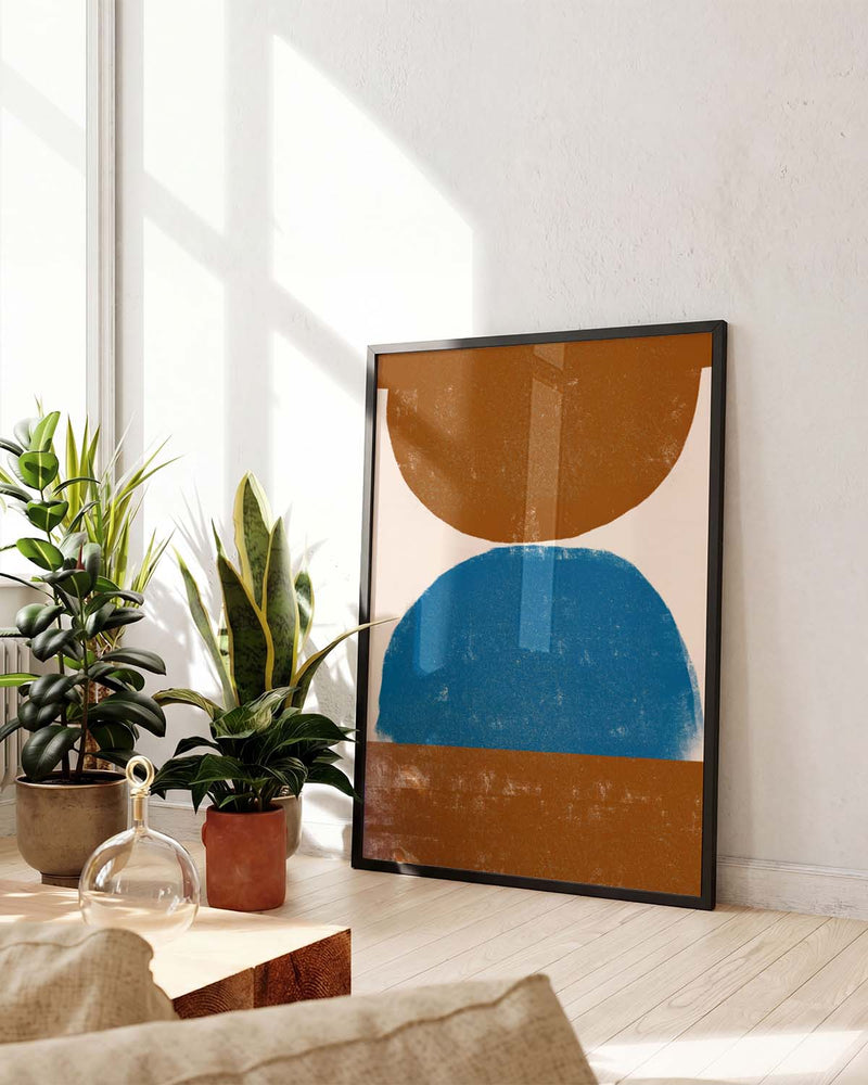 Modernes Farbblock Poster – Modern Color Block Stack