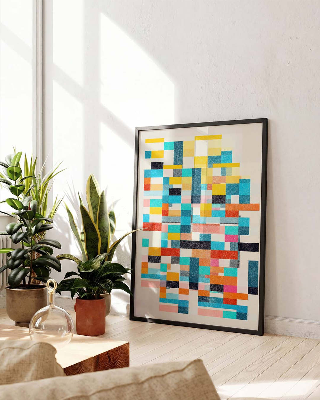 Modernes Mosaik Poster – Modern Color Mosaic