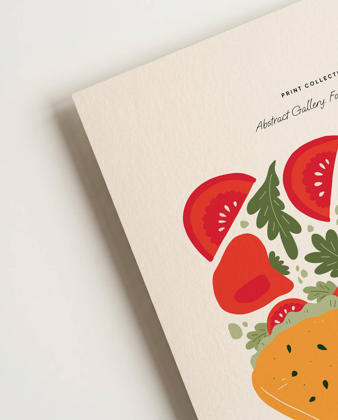 Food Illustration Poster – Modern Food Composition