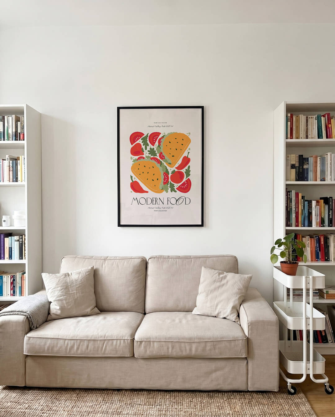 Food Illustration Poster – Modern Food Composition