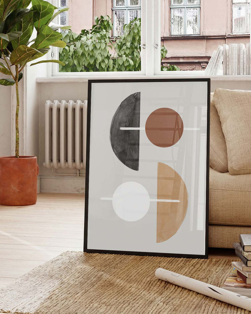 Modernes Geometrie Poster – Modern Geometric Balance