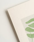Modernes Blatt Muster Poster – Modern Green Leaf Pattern