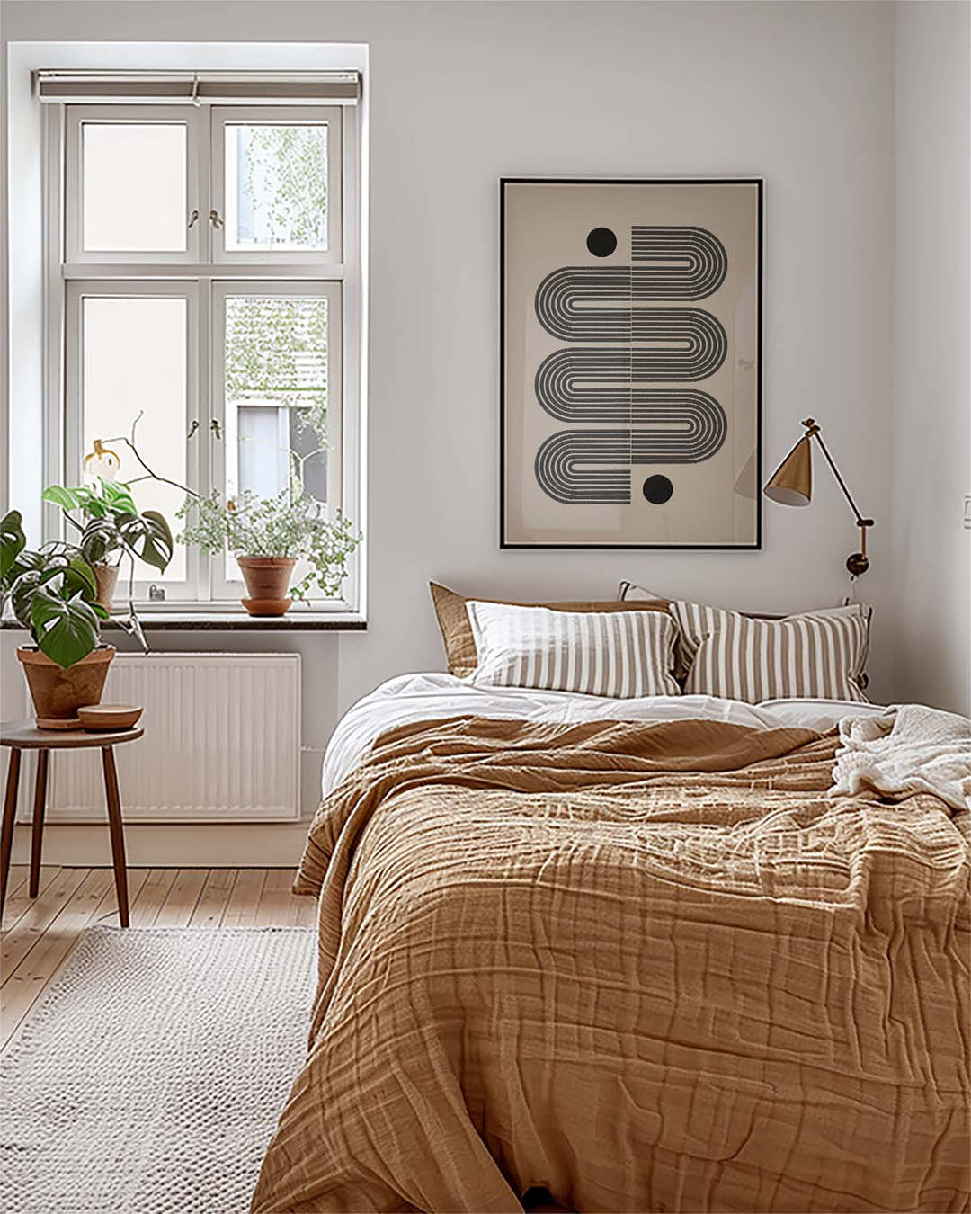 Modernes Linien Labyrinth Poster – Modern Line Labyrinth