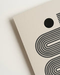 Modernes Linien Labyrinth Poster – Modern Line Labyrinth