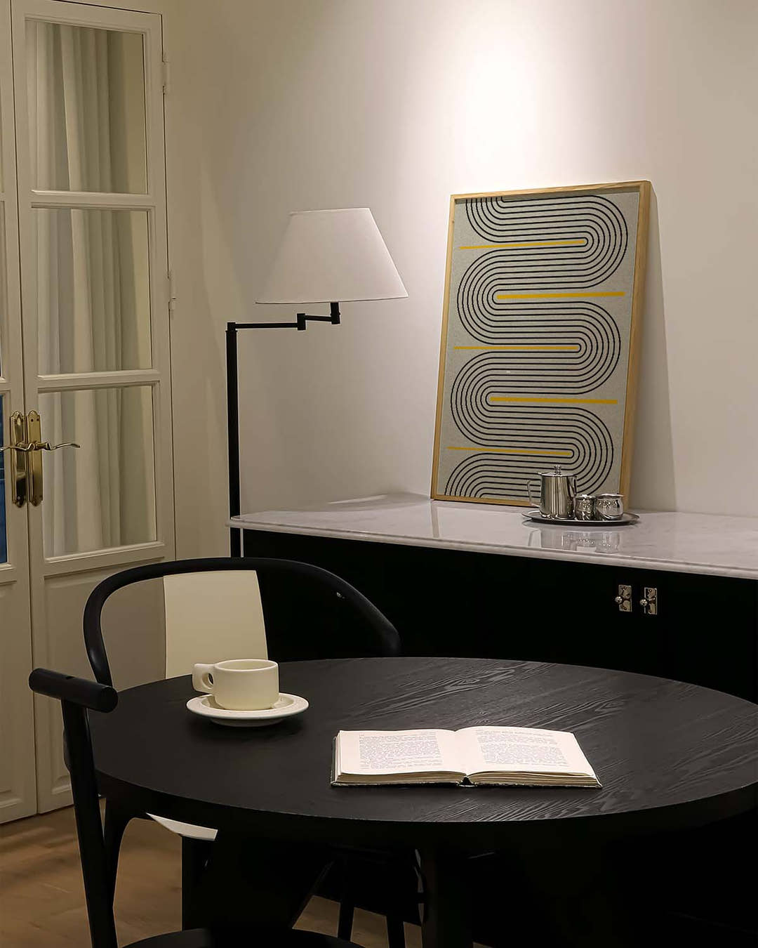 Abstraktes Linien Poster – Modern Line S Pattern