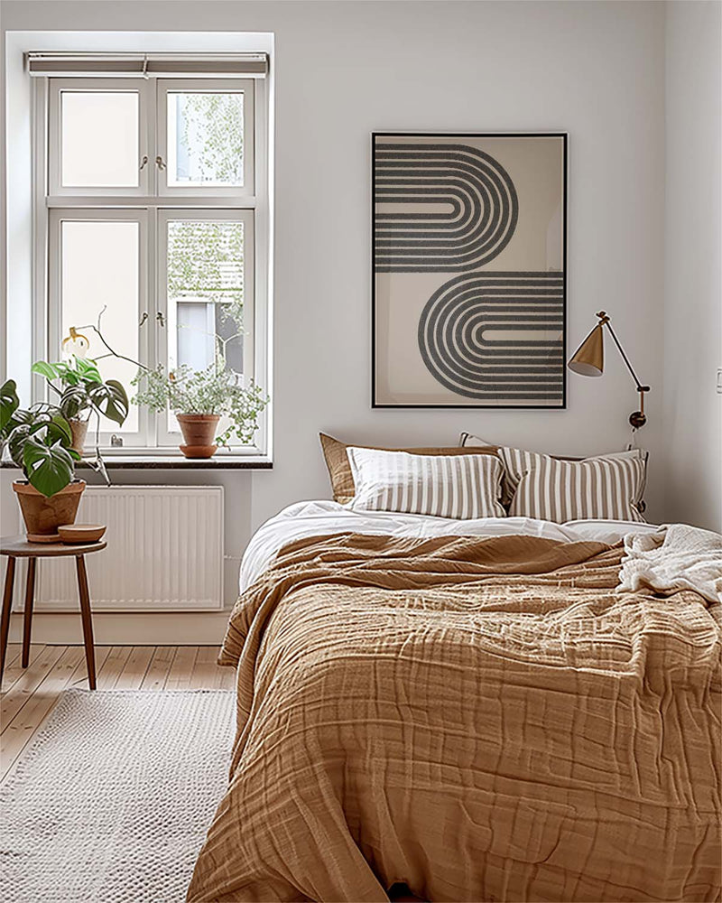 Moderne Linien Wellen Poster – Modern Line Waves