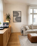 Moderne Linien Wellen Poster – Modern Line Waves
